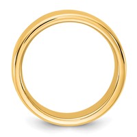 14K 7mm Yellow Gold European Comfort Fit Band view 2