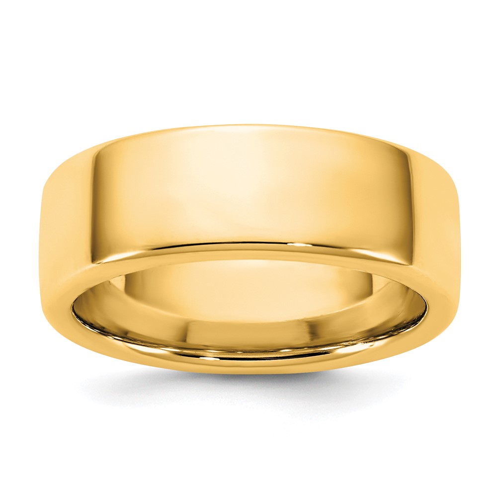 14K 7mm Yellow Gold European Comfort Fit Band