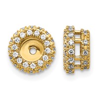 14K Yellow Gold 0.38 Carat Lab Grown Diamond VS SI+ G+ for 4.25 Mm Earring Jacket view 1