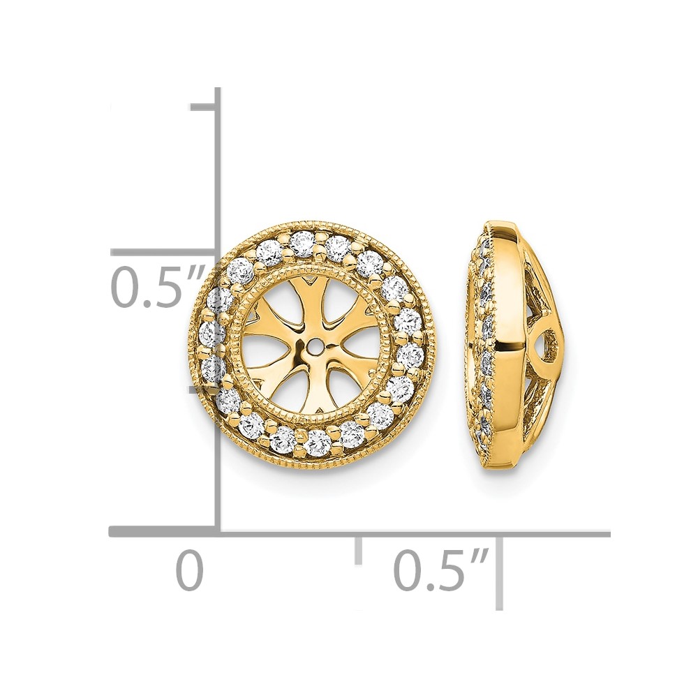 14k 1/3ct Diamond Earring Jackets (EJM5299-033-YA)