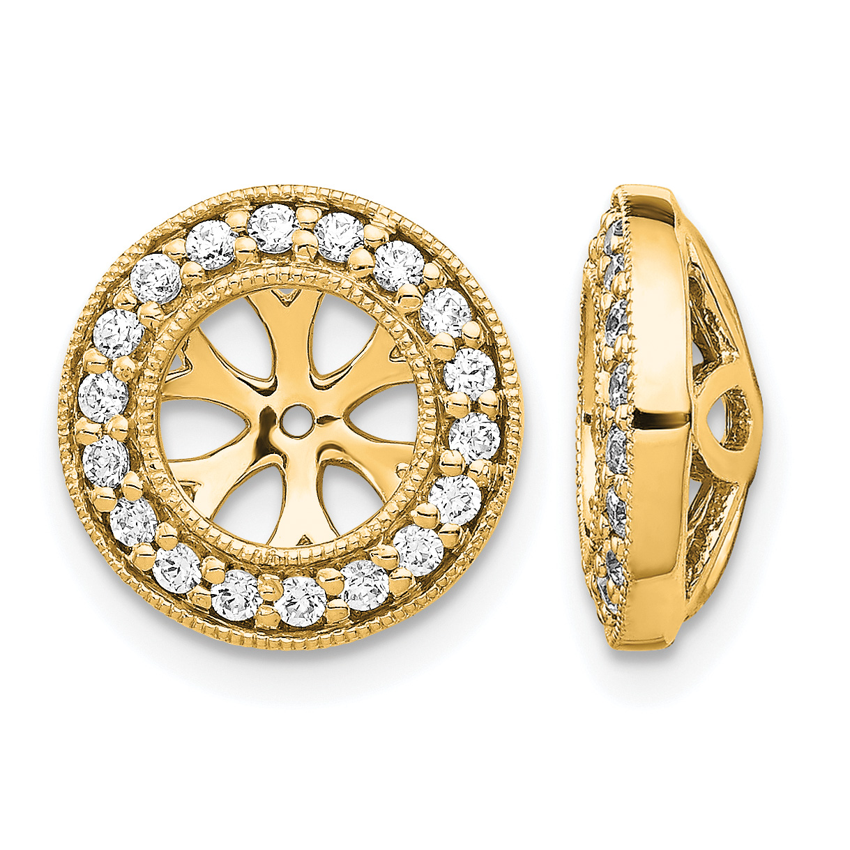 14k 1/3ct Diamond Earring Jackets (EJM5299-033-YA)