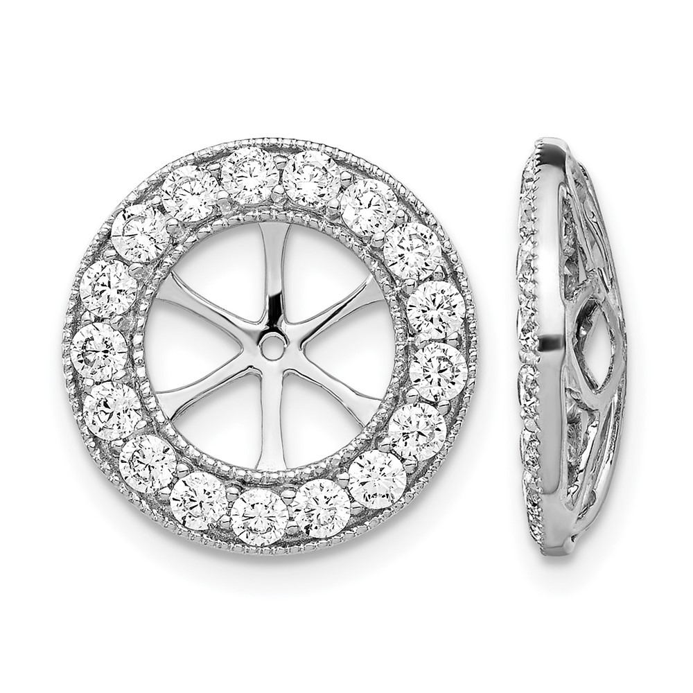 14k White Gold 1-1/6ct Diamond Earring Jackets (EJM5300-115-WA)