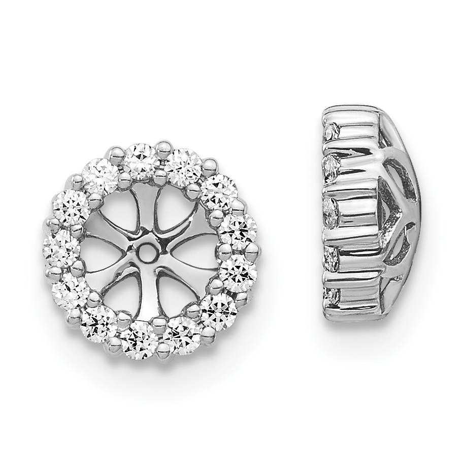 14k White Gold Diamond Earring Jackets (EJM5303-025-WA)