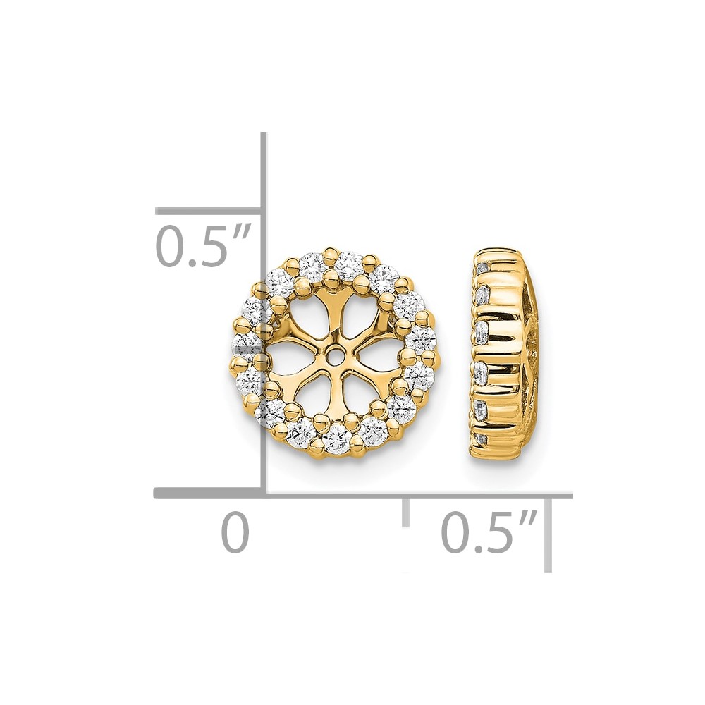 10k Diamond Earring Jackets (EJM5303-050-1YA)