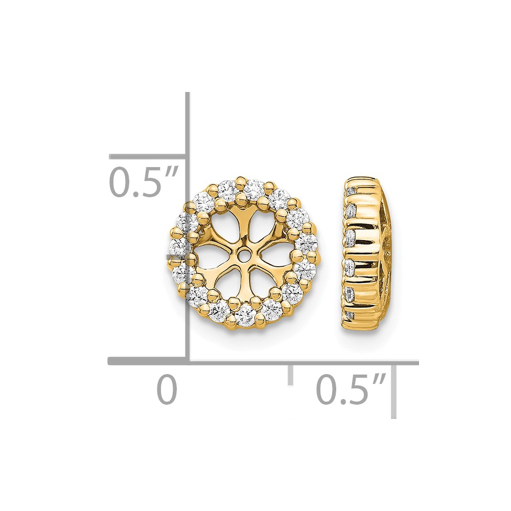 14k Diamond Earring Jackets (EJM5303-050-YA)