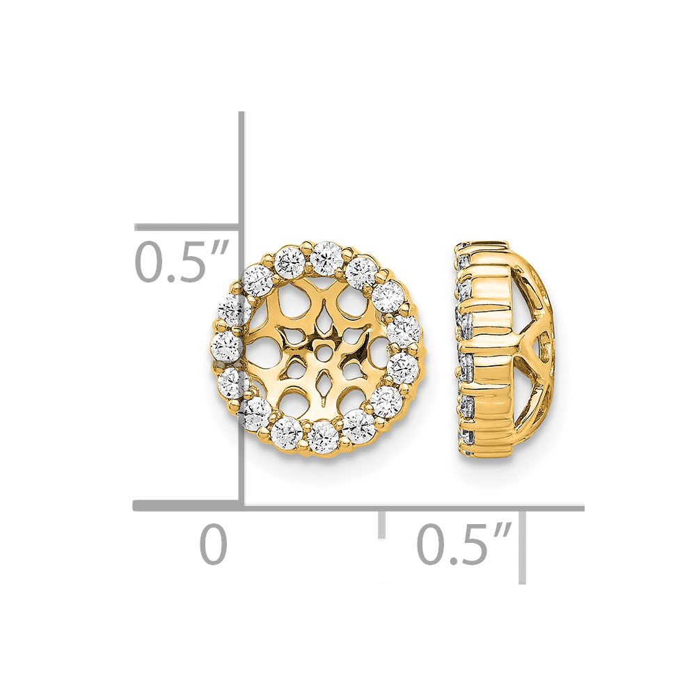 14k Diamond Earring Jackets (EJM5304-050-YA)