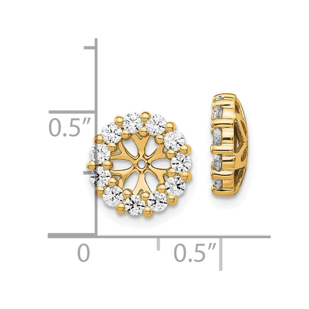 14k Diamond Earring Jackets (EJM5305-100-YA)