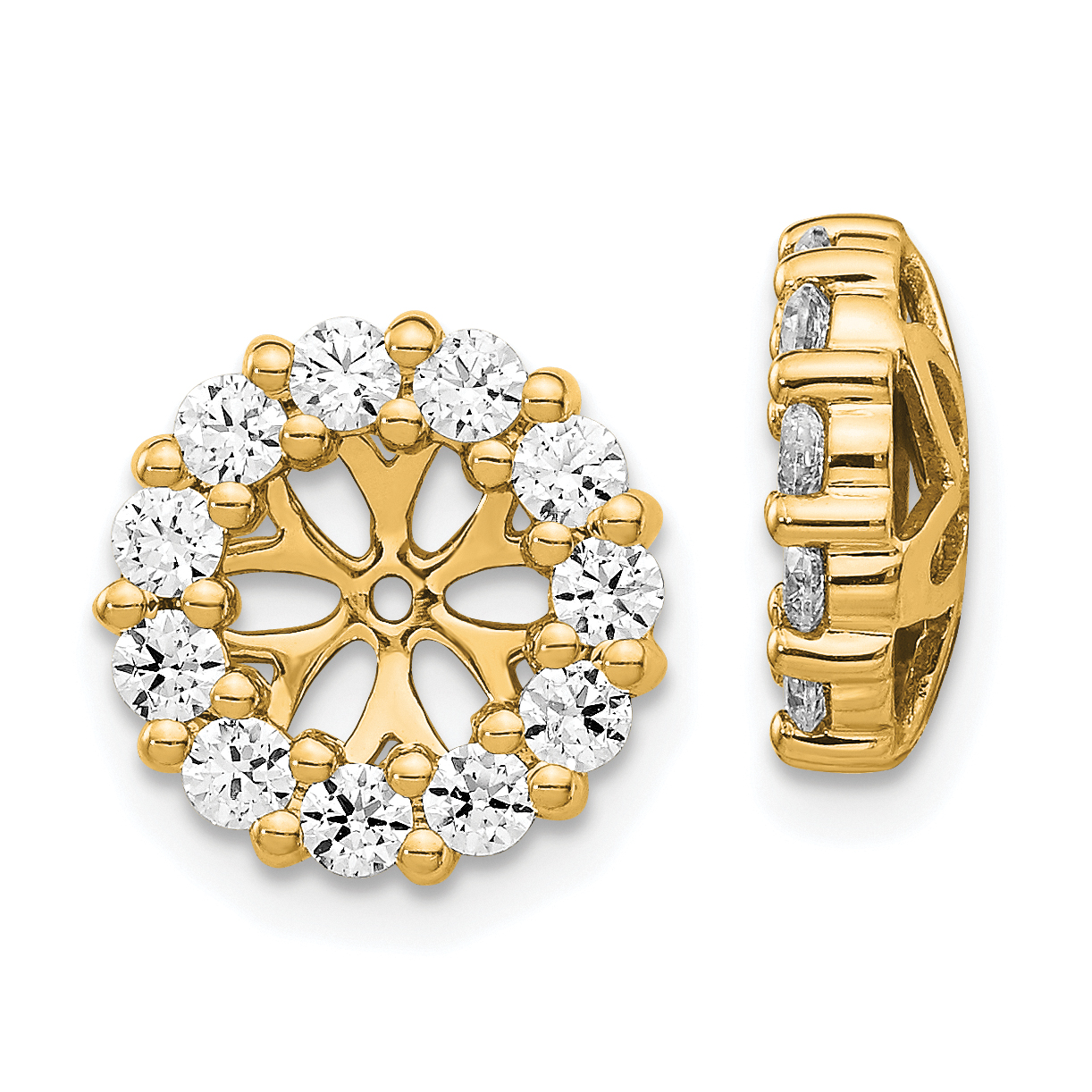 14k Diamond Earring Jackets (EJM5305-100-YA)