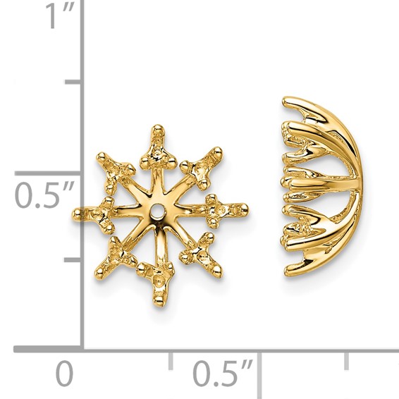 14k Fancy Diamond Earring Jacket Mountings