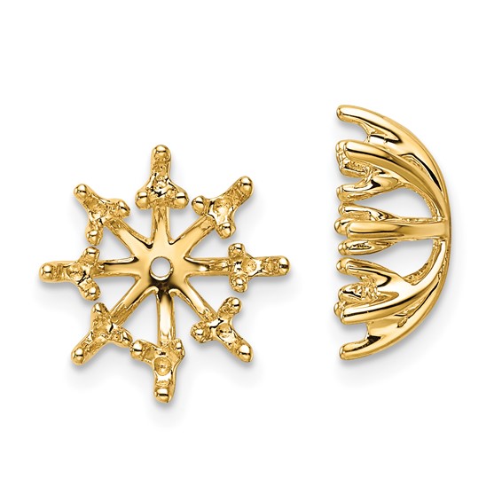 14k Fancy Diamond Earring Jacket Mountings