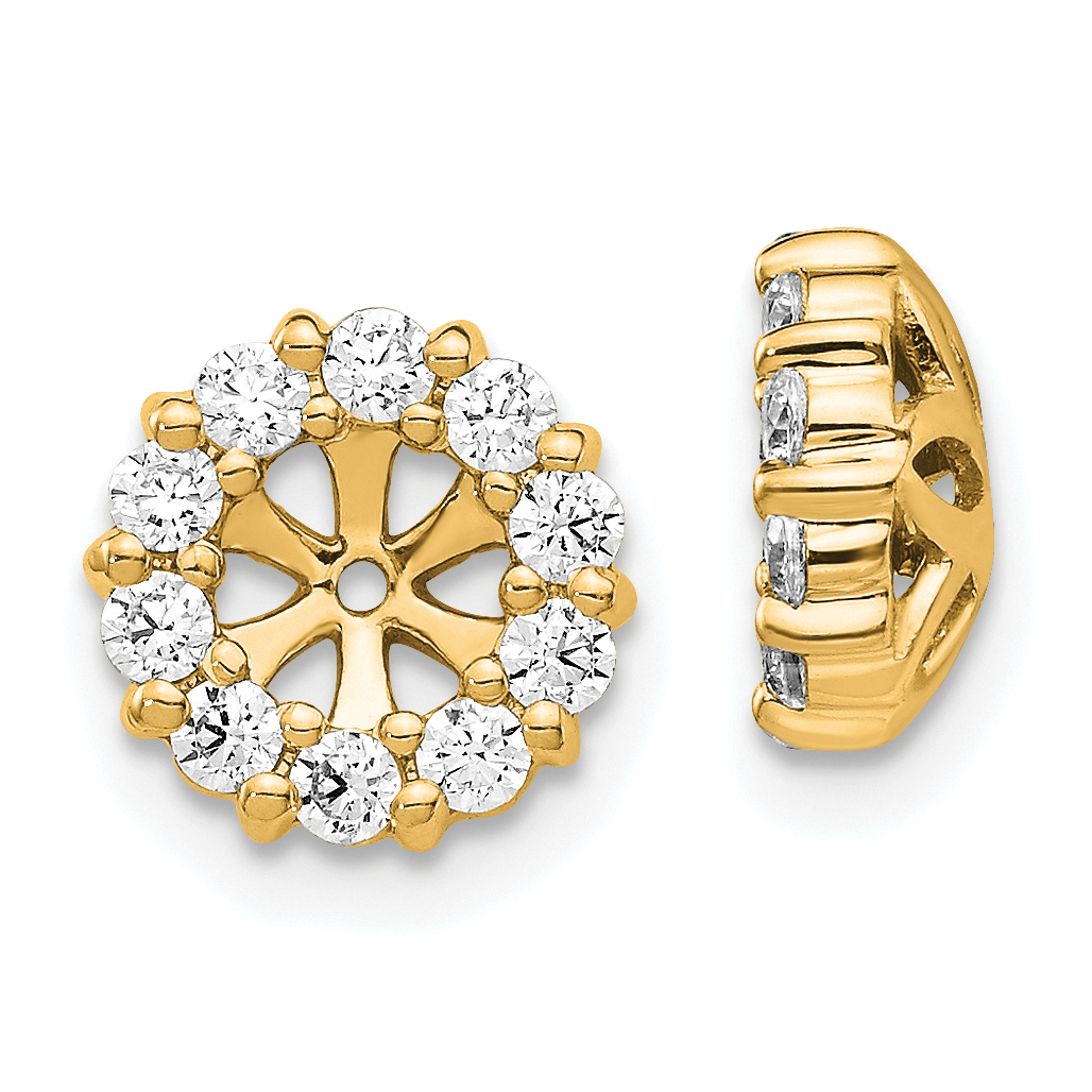 14k Diamond Earring Jackets (EJM5308-062-YA)