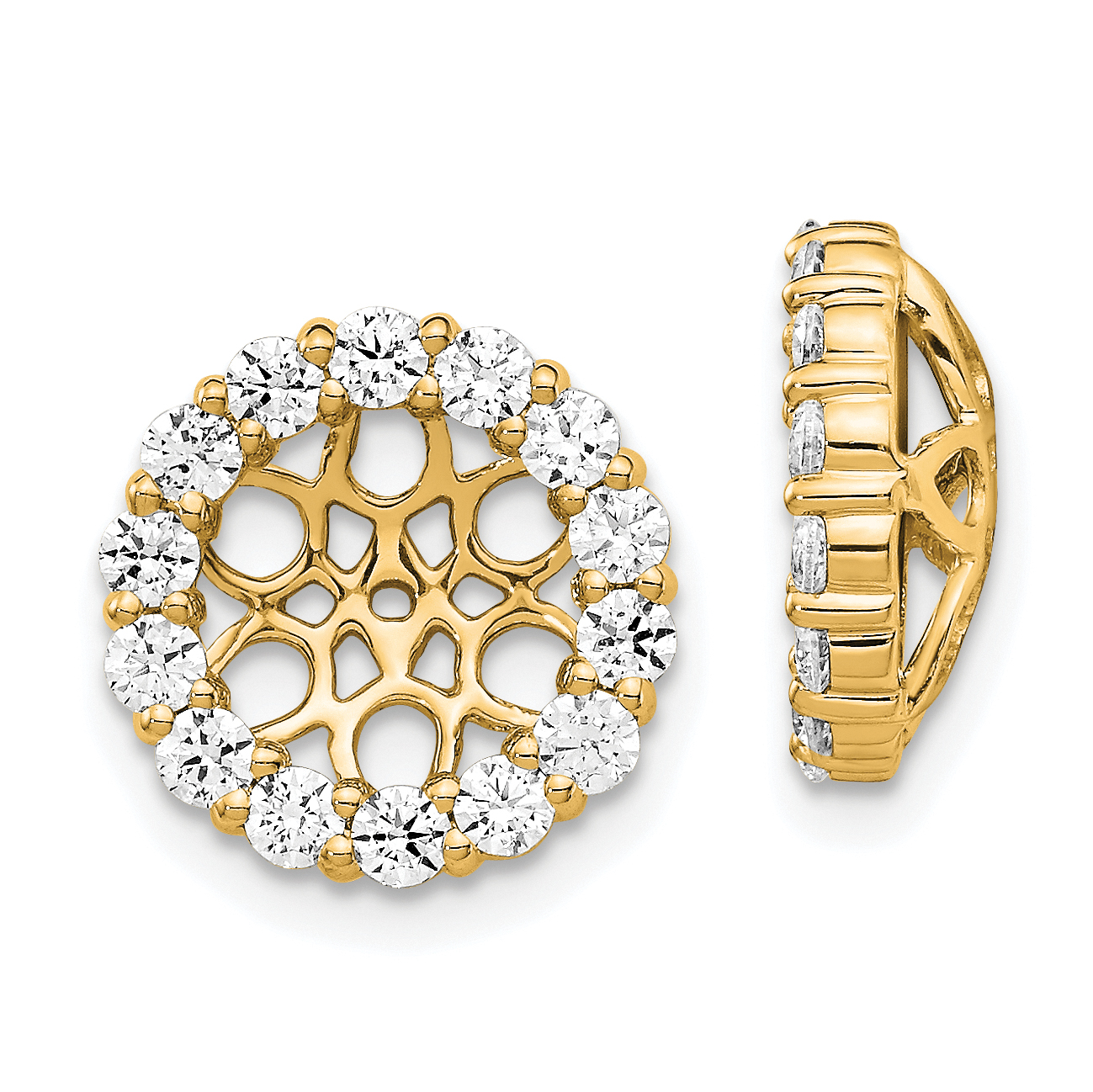 14k Diamond Earring Jackets (EJM5309-100-YA)
