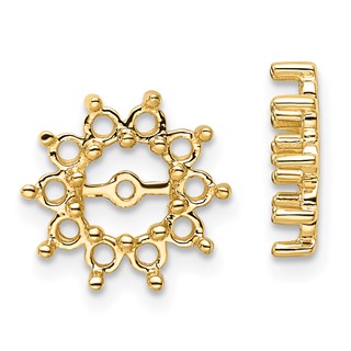 14k Fancy Diamond Earring Jacket Mountings
