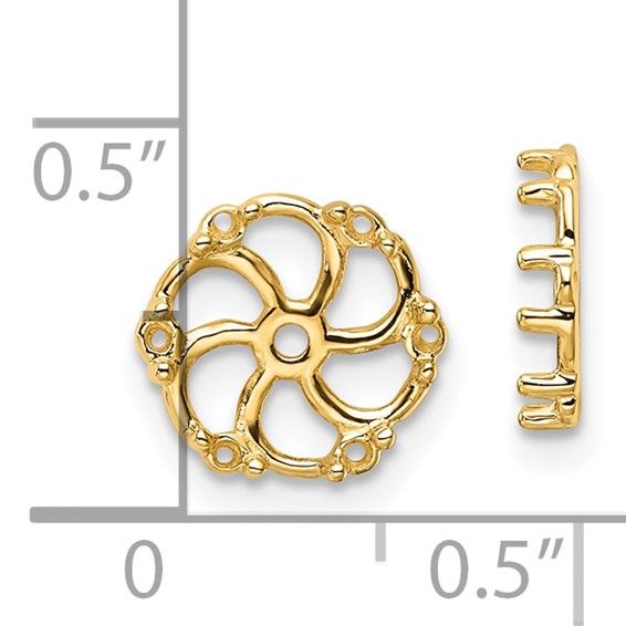 14k Diamond Earring Jacket Mountings
