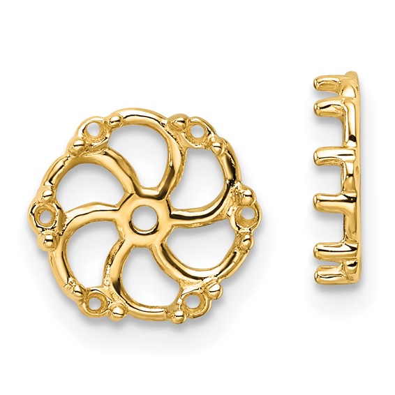 14k Diamond Earring Jacket Mountings