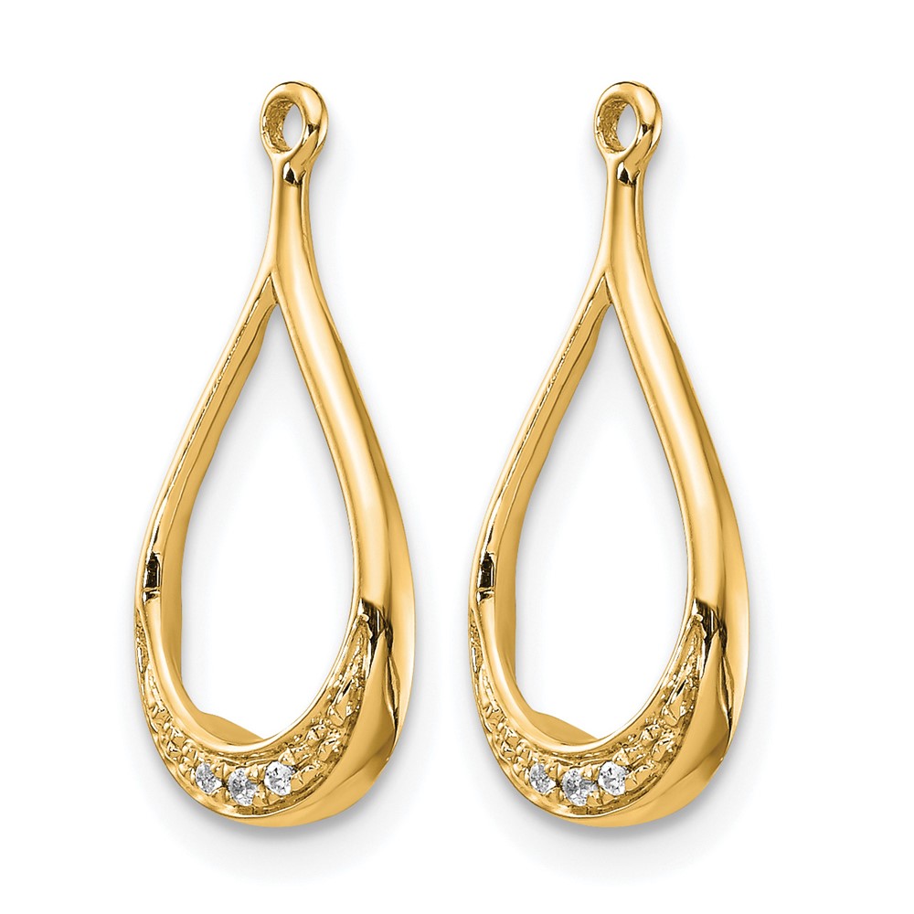 14K Yellow Gold Diamond Earring Jackets (EJM5335-002-YA)