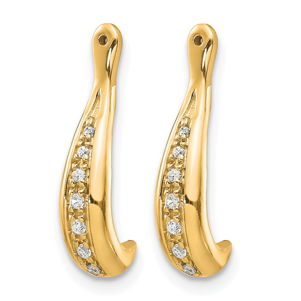 14K Yellow Gold Diamond Earring Jackets (EJM5337-006-YA)