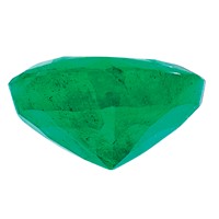 4mm Heart Emerald a Quality view 2