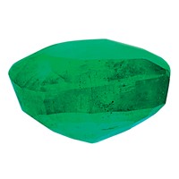 4mm Heart Emerald a Quality view 5