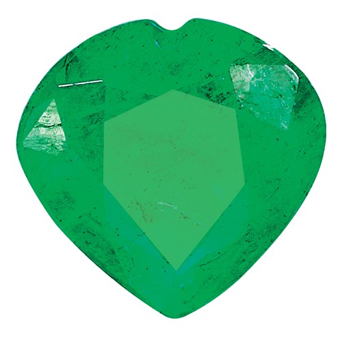 4mm Heart Emerald a Quality
