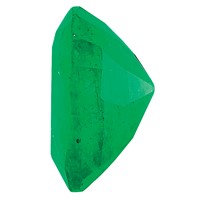 4mm Heart Emerald C Quality view 3