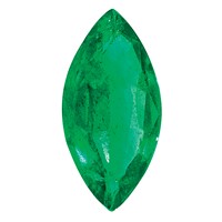 5x 2.5mm Marquise Emerald a Quality view 1