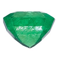 6x4mm Emerald Cut Emerald a Quality view 2