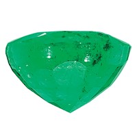 7x5mm Oval Emerald a Quality view 2
