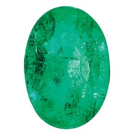7x5mm Oval Emerald a Quality view 1