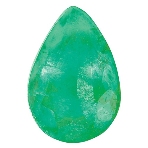 5x 3mm Pear Emerald C Quality