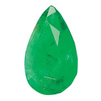 5x 3mm Pear Emerald C Quality view 5