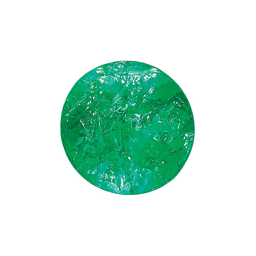 1.75mm Round Diamond-cut Emerald a Quality