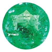 1.5mm Round Emerald a Quality view 1