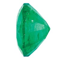 2.5mm Round Emerald AA Quality view 2