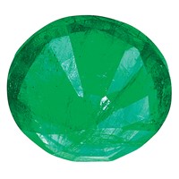 2.5mm Round Emerald AA Quality view 4