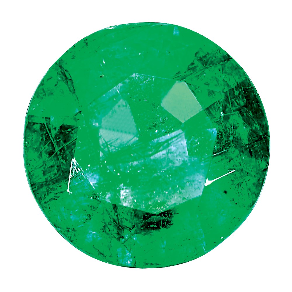 2.5mm Round Emerald AA Quality