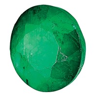 2.5mm Round Emerald C Quality view 3