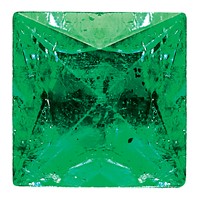 3mm Princess Emerald AA Quality view 1
