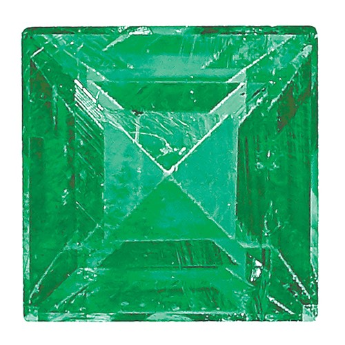 1.75mm Square Step-cut Emerald a Quality