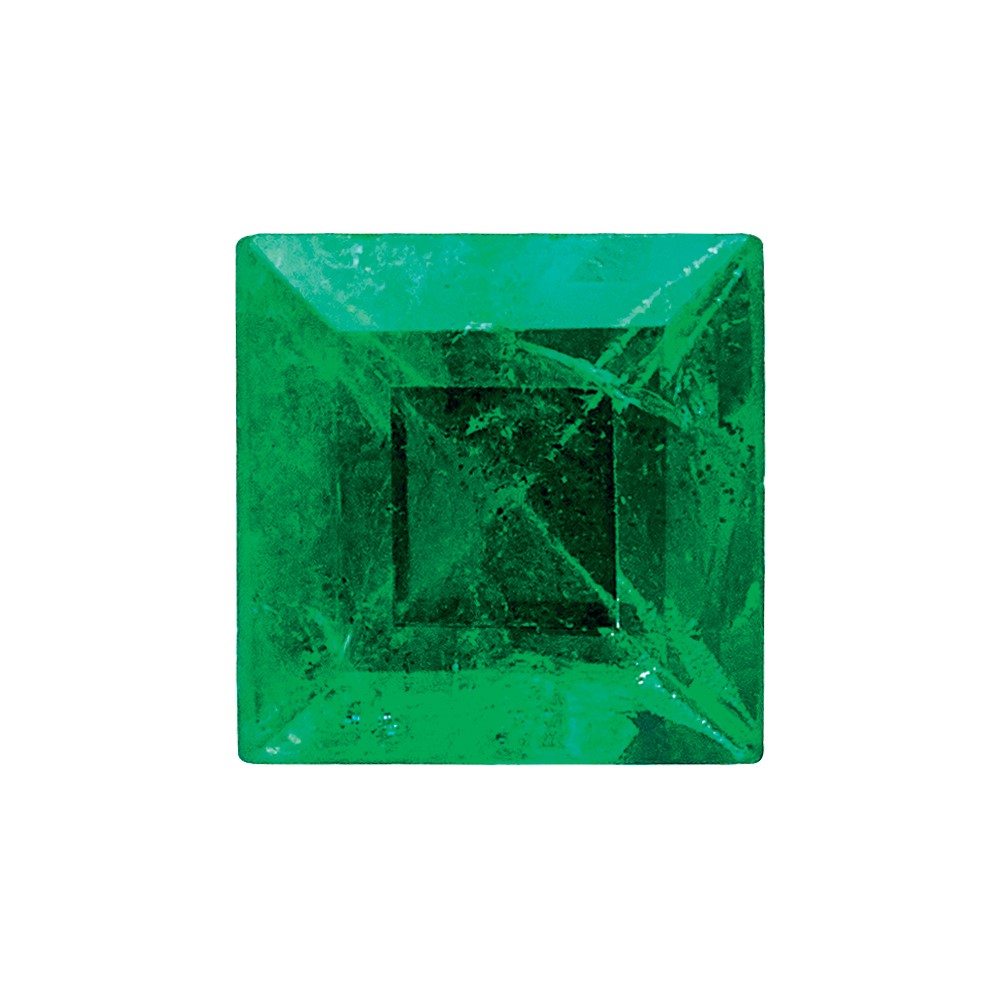 3mm Square Step-cut Emerald AA Quality