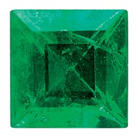 3mm Square Step-cut Emerald AA Quality view 1