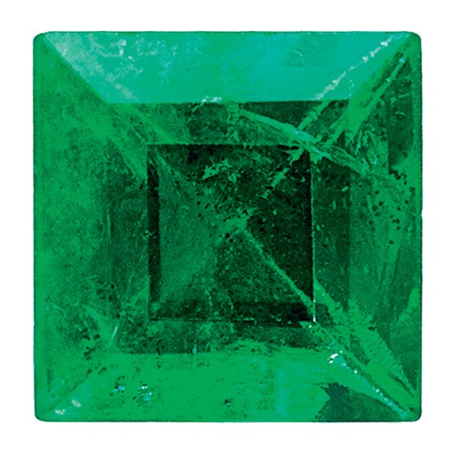 2.75mm Square Step-cut Emerald AA Quality