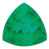 3mm Trillion Emerald a Quality view 1