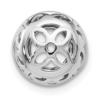 True Origin 14K White Gold 0.50 Carat Lab Grown Diamond VS+ F+ for 5-5.5mm Studs Complete Earring Jackets view 3
