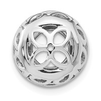 True Origin 14K White Gold 1 Carat Lab Grown Diamond VS+ F+ for 5.5-6mm Studs Complete Earring Jackets view 3