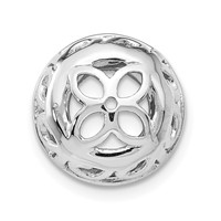 True Origin 14K White Gold 1 Carat Lab Grown Diamond VS+ F+ for 6-6.5mm Studs Complete Earring Jackets view 3