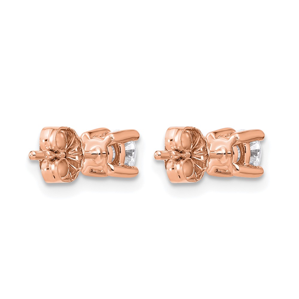 Rose 1/2 ctw Lab Grown Diamond VS/SI+ G+ Round 4 Prong Heavy Wt. Stud Earrings (EM1006-050-RLG)