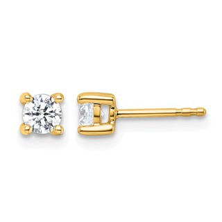 10k Round 4-Prong .50ct. Diamond Stud Earrings