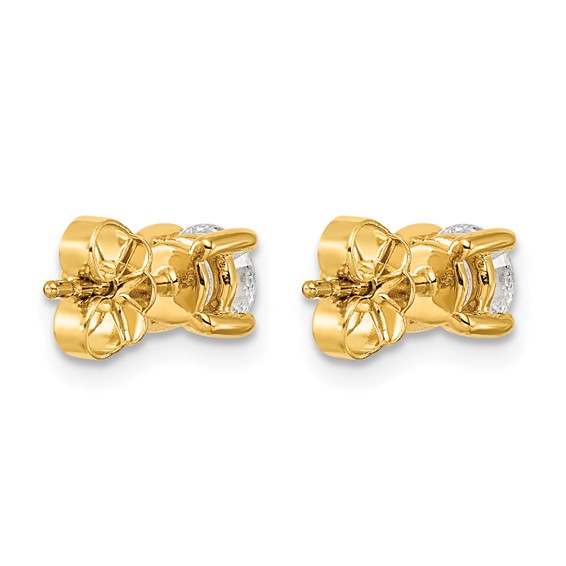 10k Round 4-Prong 1.00ct. Diamond Stud Earrings