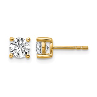 10k Round 4-Prong 1.00ct. Diamond Stud Earrings